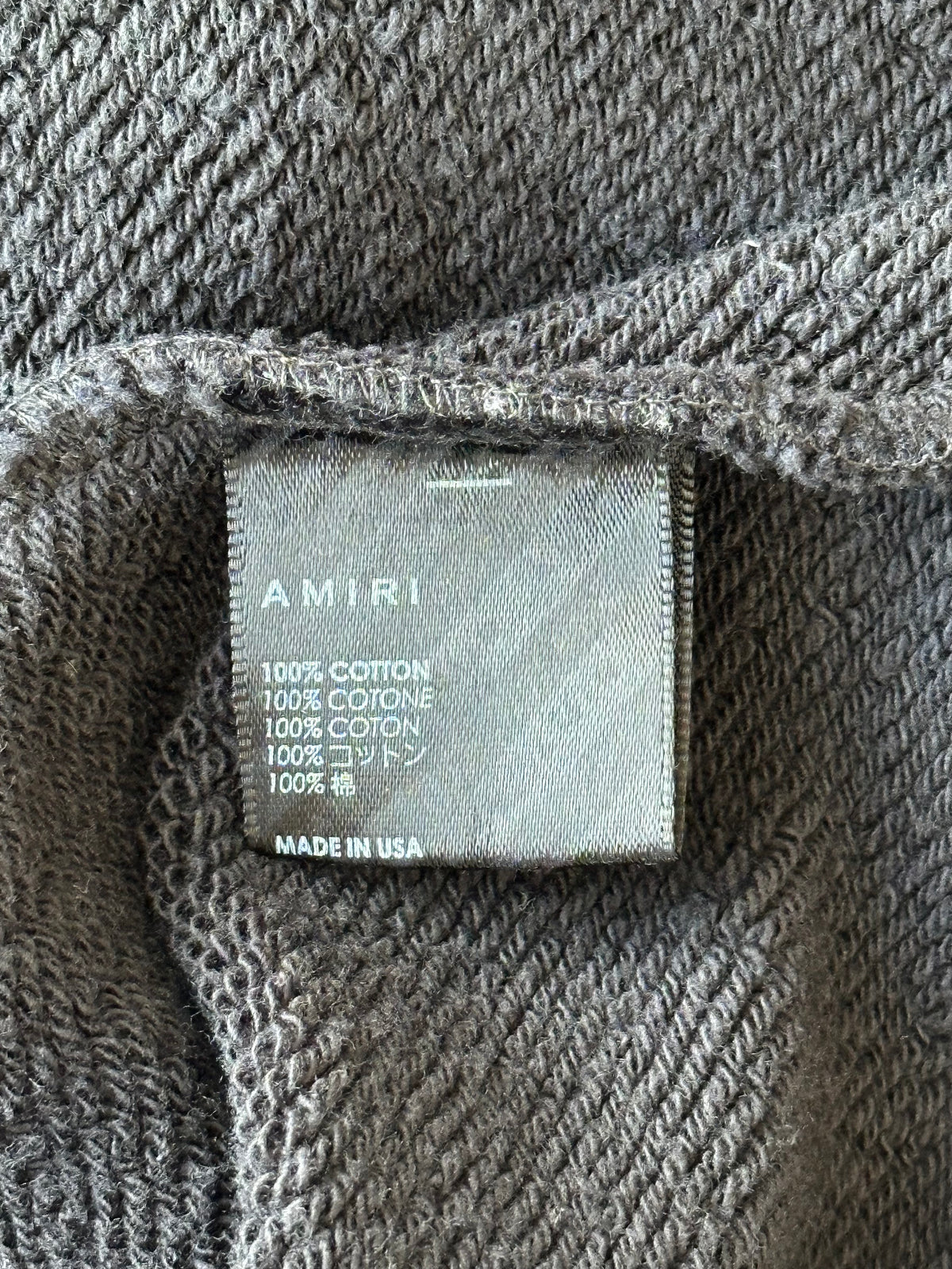 Amiri Black & Lime MA Logo Hoodie