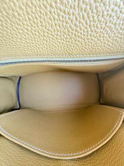 Hermes Jaune Ambre Togo & Palladium Hardware Kelly 25