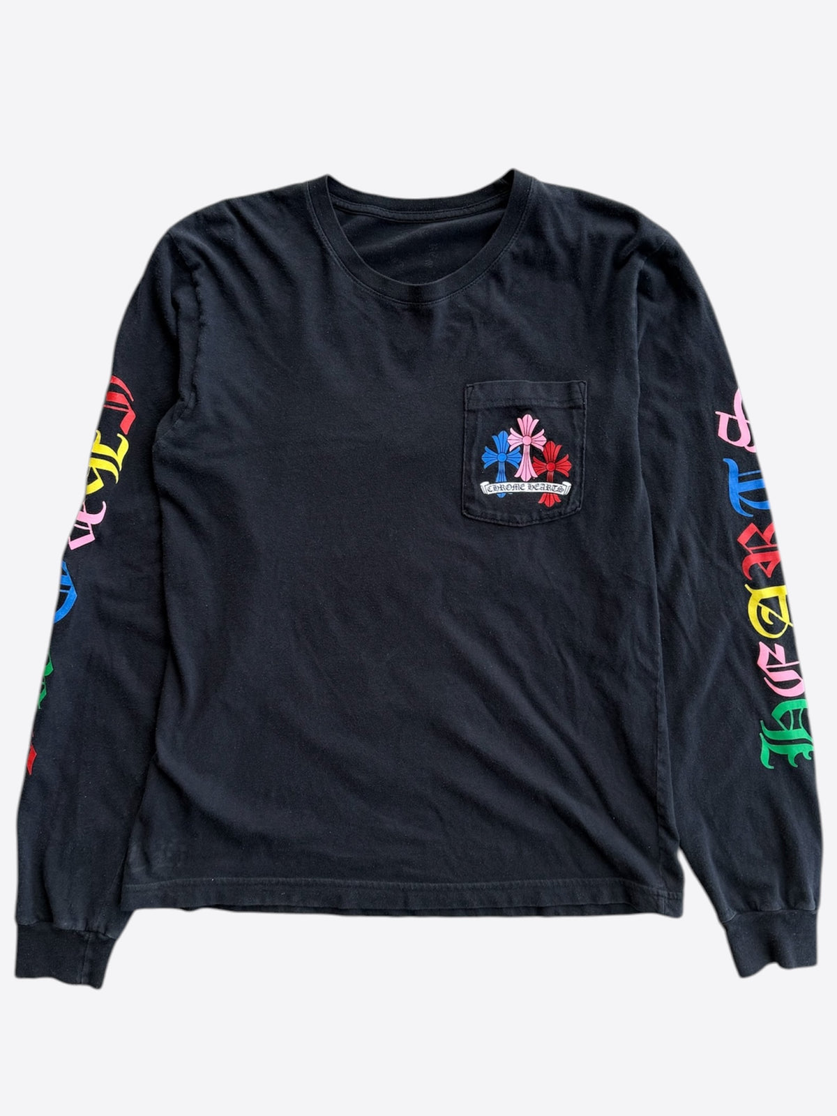 Chrome Hearts Black & Multicolor Cross Longsleeve T-Shirt