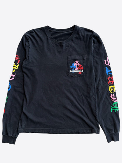 Chrome Hearts Black & Multicolor Cross Longsleeve T-Shirt