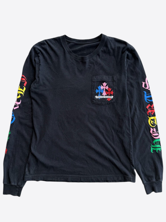 Chrome Hearts Black & Multicolor Cross Longsleeve T-Shirt