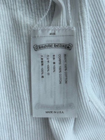 Chrome Hearts White & Pink T-Bar Logo Tank Top