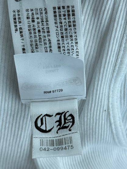 Chrome Hearts White & Pink T-Bar Logo Tank Top