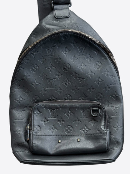 Louis Vuitton Black Shadow Monogram Racer Sling Bag