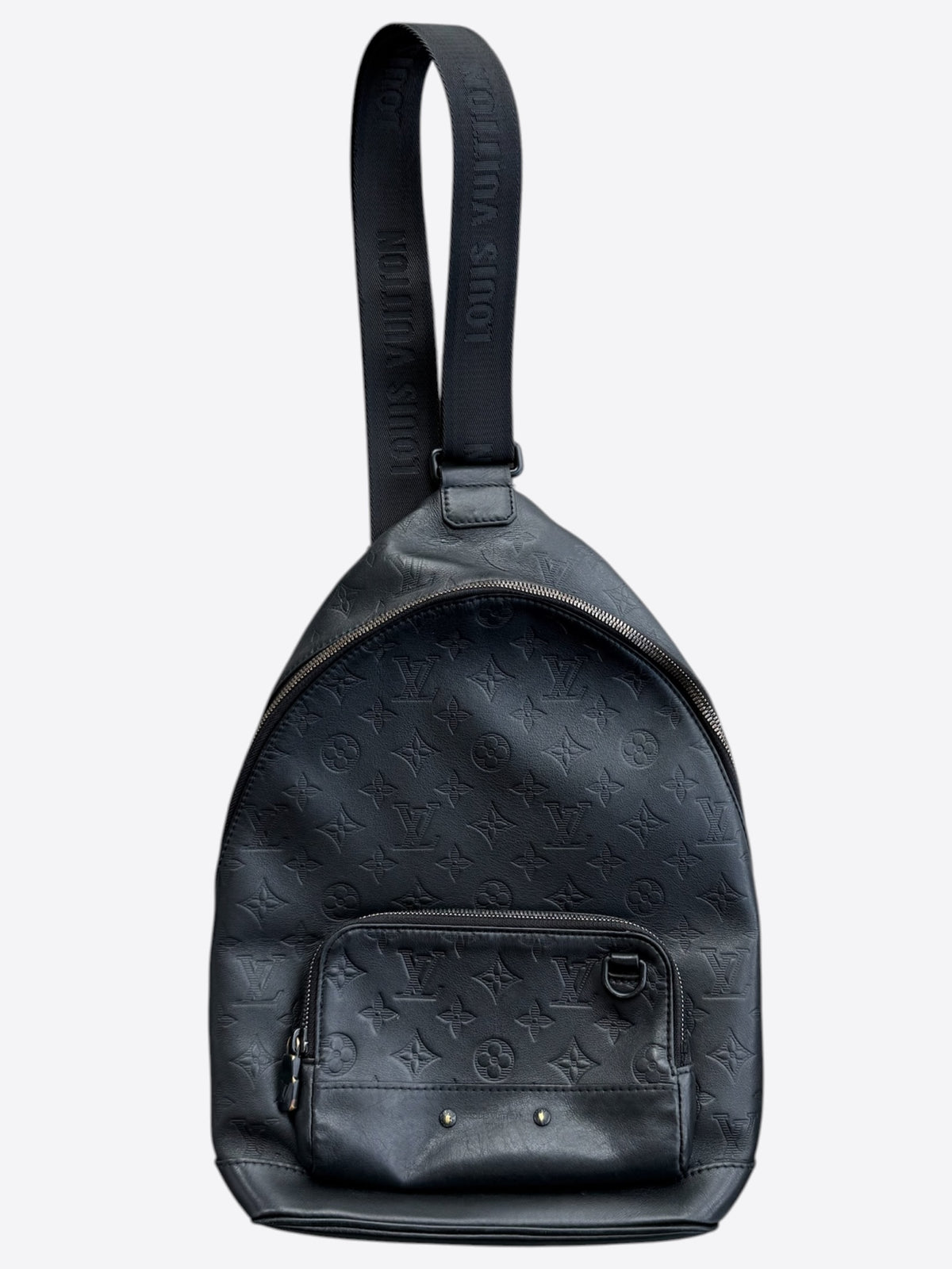 Louis Vuitton Black Shadow Monogram Racer Sling Bag