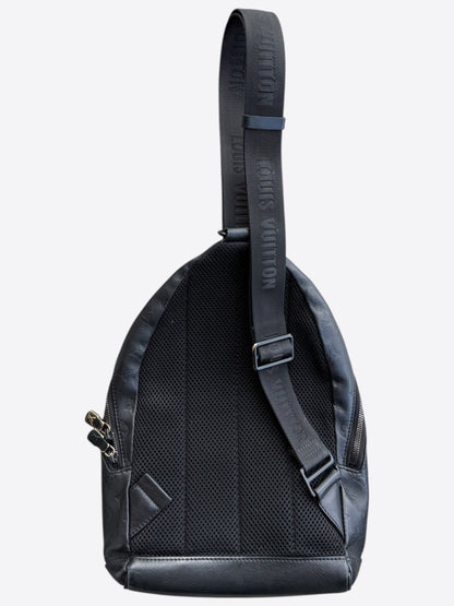 Louis Vuitton Black Shadow Monogram Racer Sling Bag