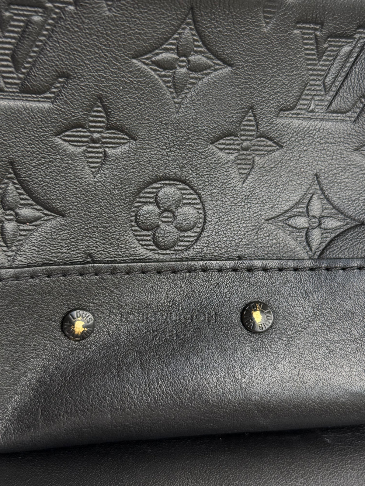 Louis Vuitton Black Shadow Monogram Racer Sling Bag