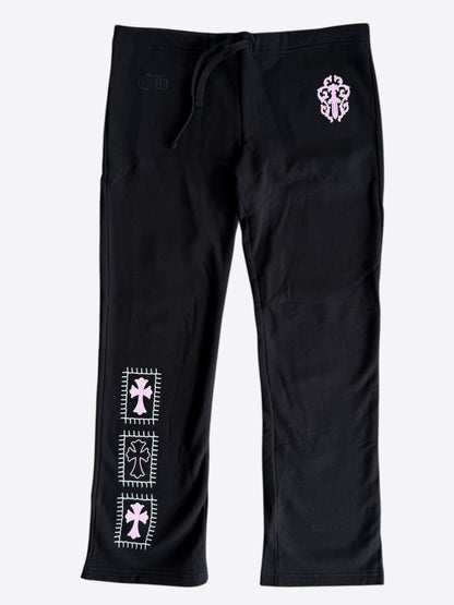 Chrome Hearts Black Deadly Doll Cross Patch Sweatpants