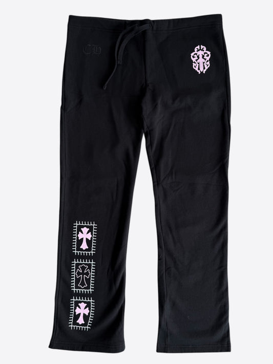 Chrome Hearts Black Deadly Doll Cross Patch Sweatpants