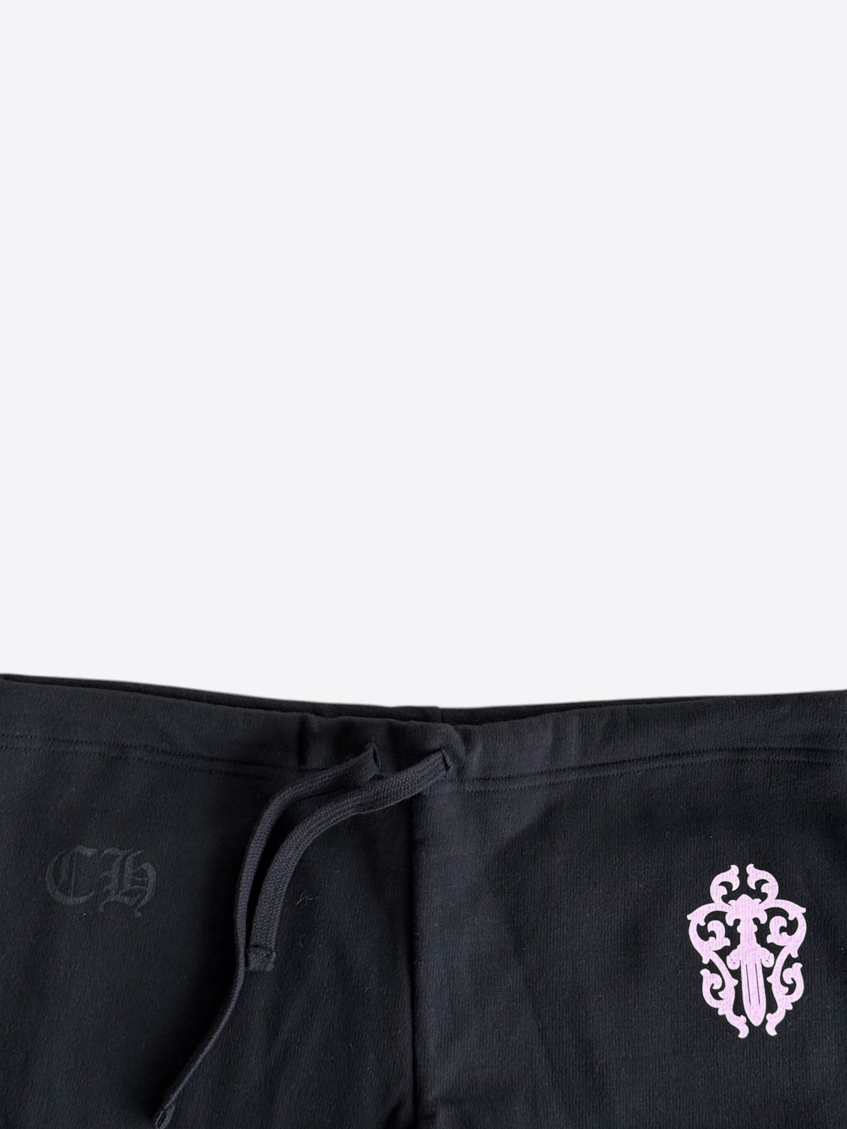 Chrome Hearts Black Deadly Doll Cross Patch Sweatpants