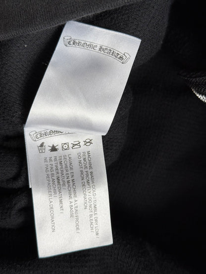Chrome Hearts Black USA Flag Thermal Zip Up Hoodie