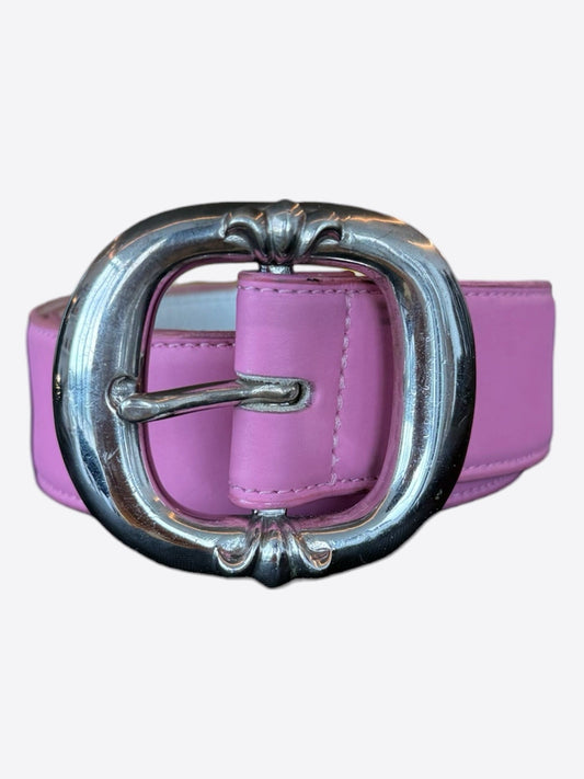 Chrome Hearts Pink & Silver Gunslinger Belt