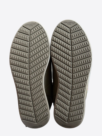Louis Vuitton Khaki & Red Buttersoft Sneakers