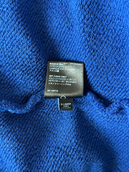 Amiri Blue & Yellow Bones Hoodie