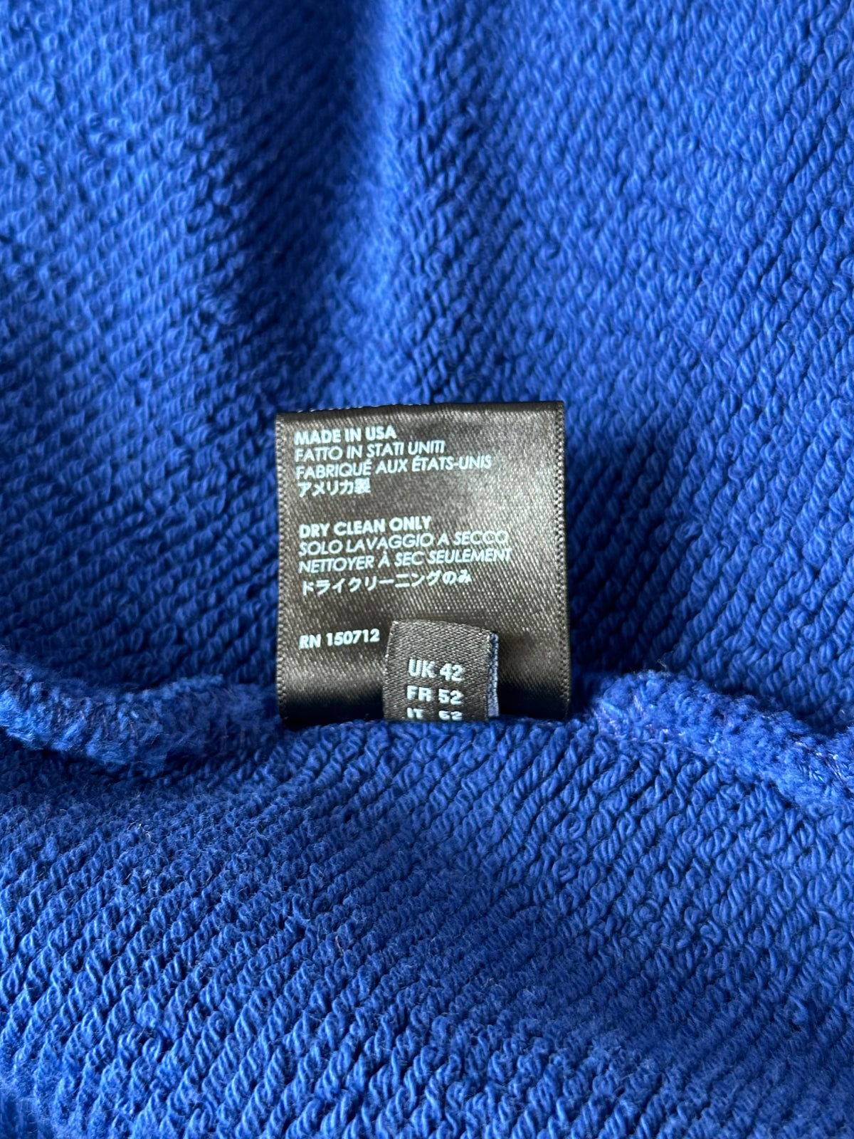 Amiri Blue & Yellow Bones Hoodie