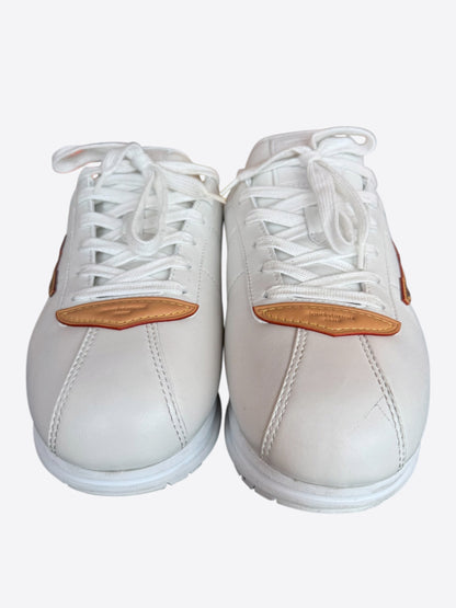 Louis Vuitton White & Brown Buttersoft Sneakers
