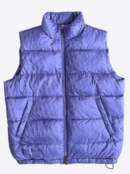 Dior Purple Oblique Puffer Vest