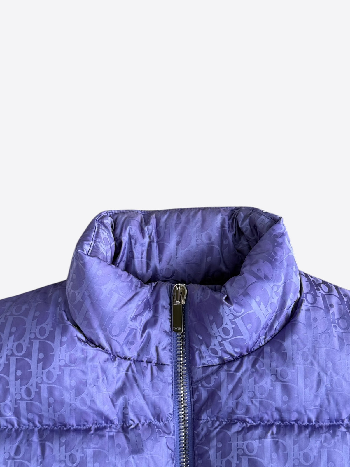 Dior Purple Oblique Puffer Vest