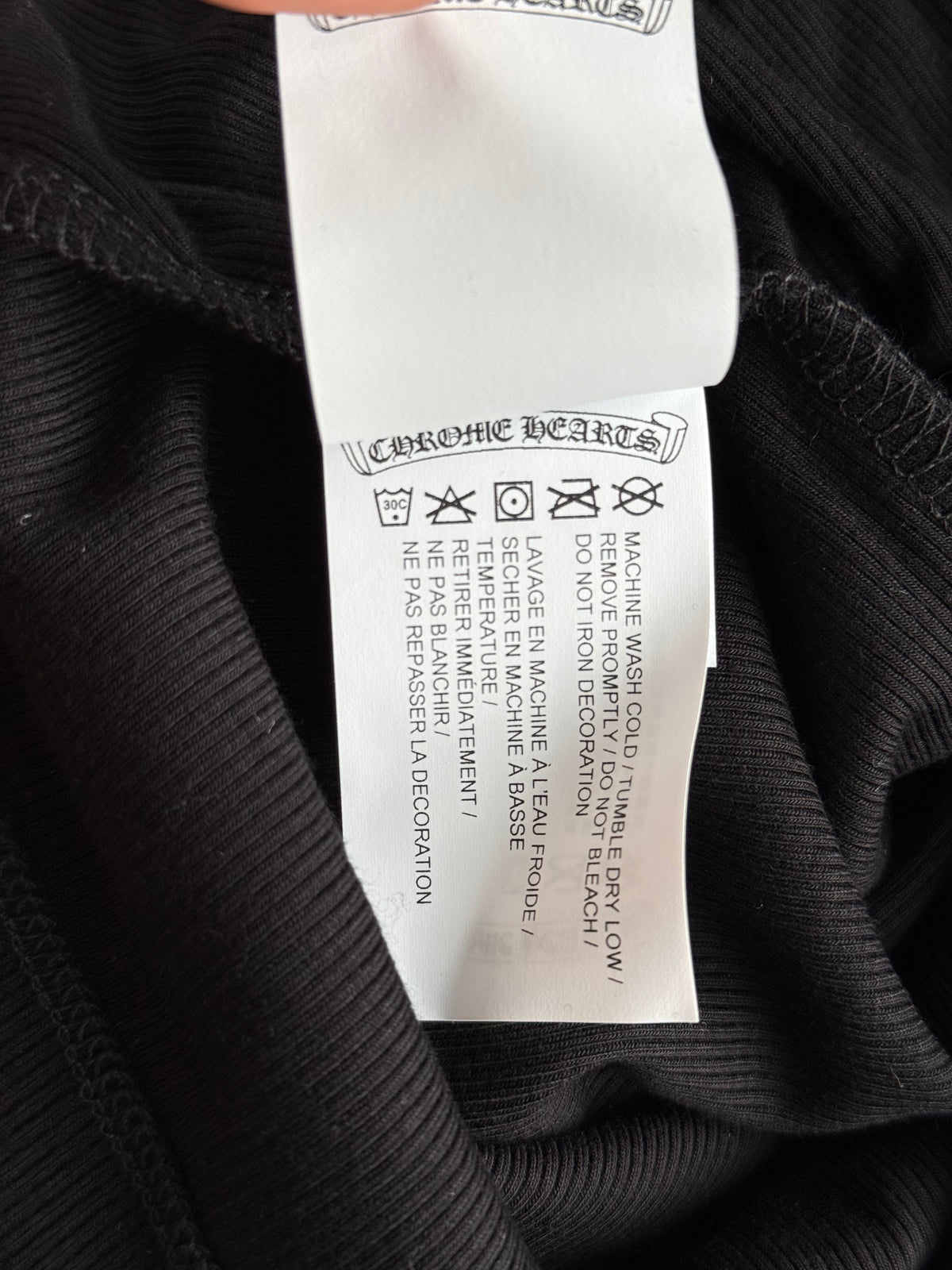 Chrome Hearts Black & White Embroidered Logo Women's Tank Top