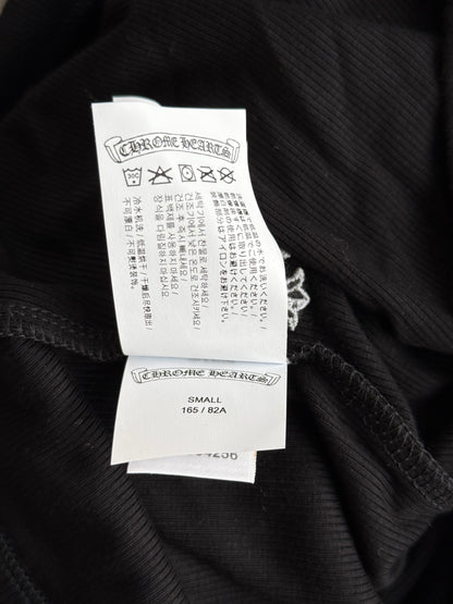 Chrome Hearts Black & White Embroidered Logo Women's Tank Top