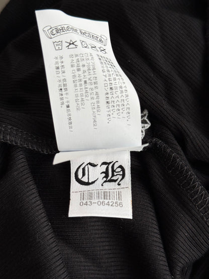 Chrome Hearts Black & White Embroidered Logo Women's Tank Top