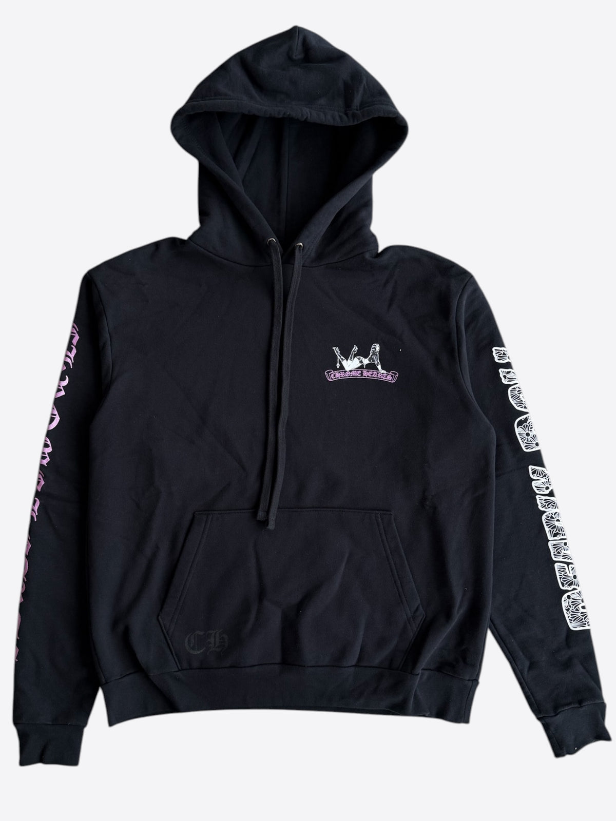 Chrome Hearts Black, White & Pink Deadly Doll Hoodie