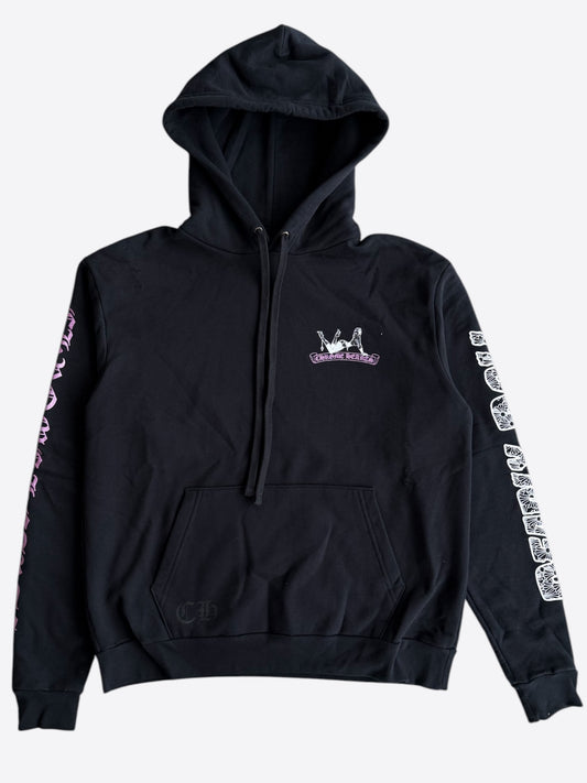 Chrome Hearts Black, White & Pink Deadly Doll Hoodie