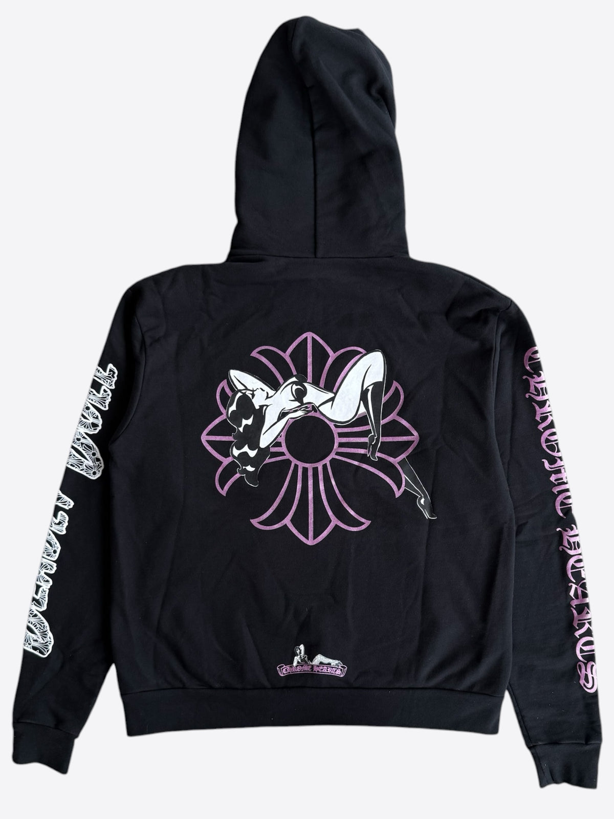Chrome Hearts Black, White & Pink Deadly Doll Hoodie