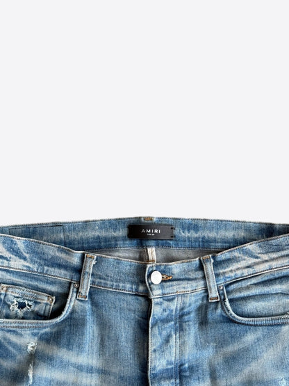 Amiri Clay Indigo & Brown Patch MX1 Jeans