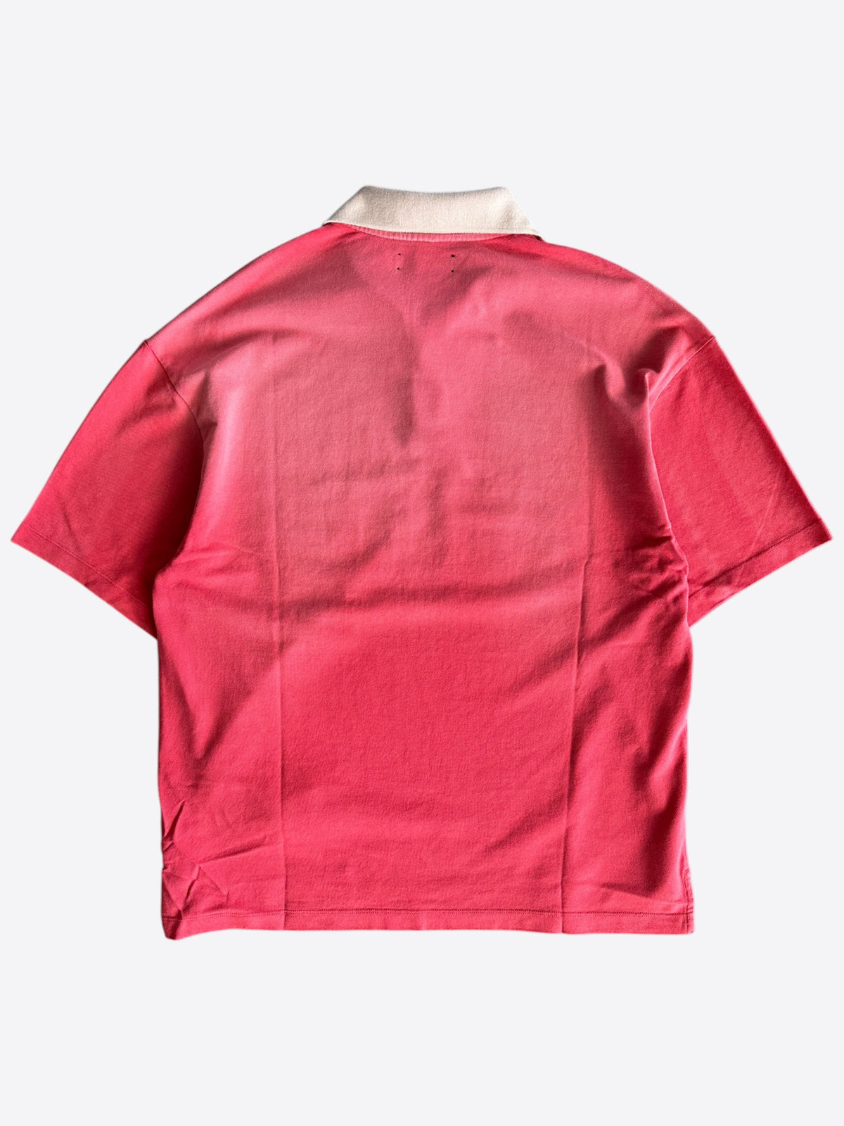 Amiri Red & Cream Vintage Arc Logo Polo T-Shirt