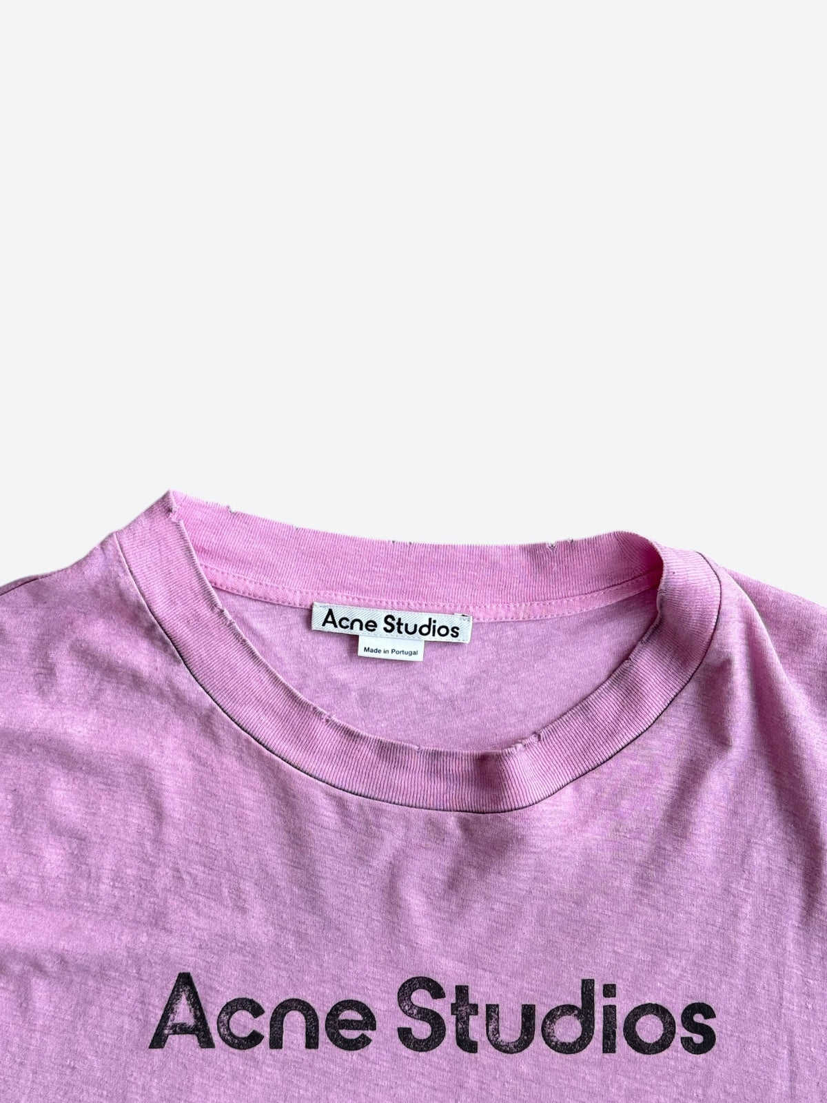 Acne Studios Pink & Black Stockholm 1996 Logo T-Shirt