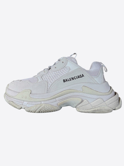 Balenciaga White Triple S Women's Sneakers
