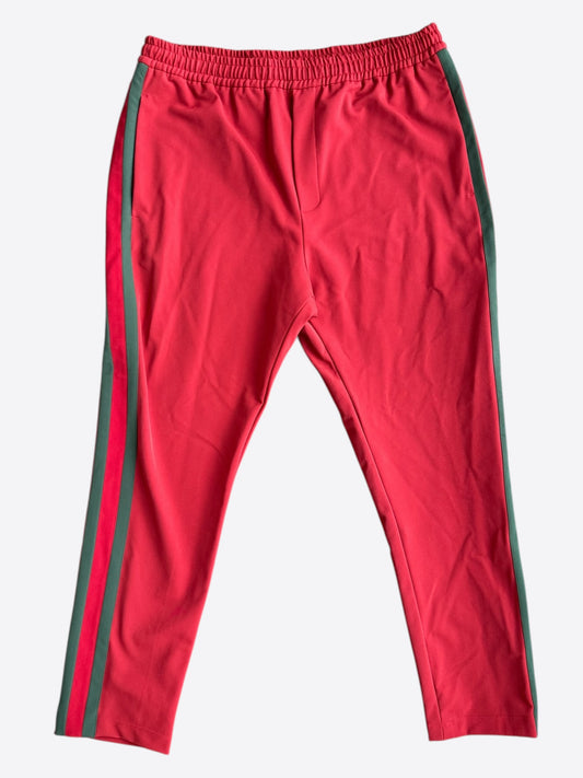 Gucci Red & Green Striped Track Pants