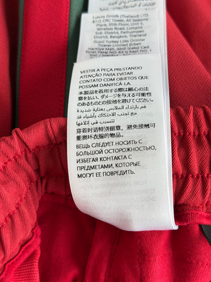 Gucci Red & Green Striped Track Pants