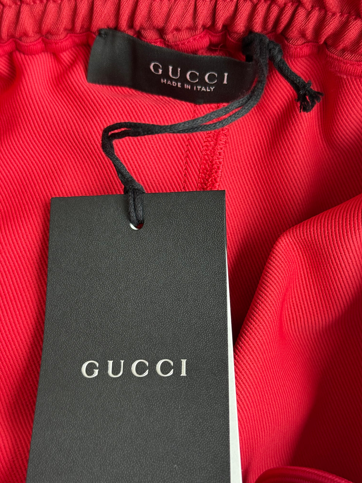 Gucci Red & Green Striped Track Pants