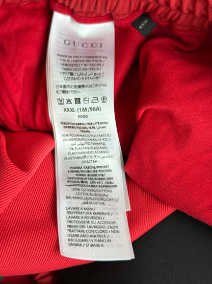 Gucci Red & Green Striped Track Pants