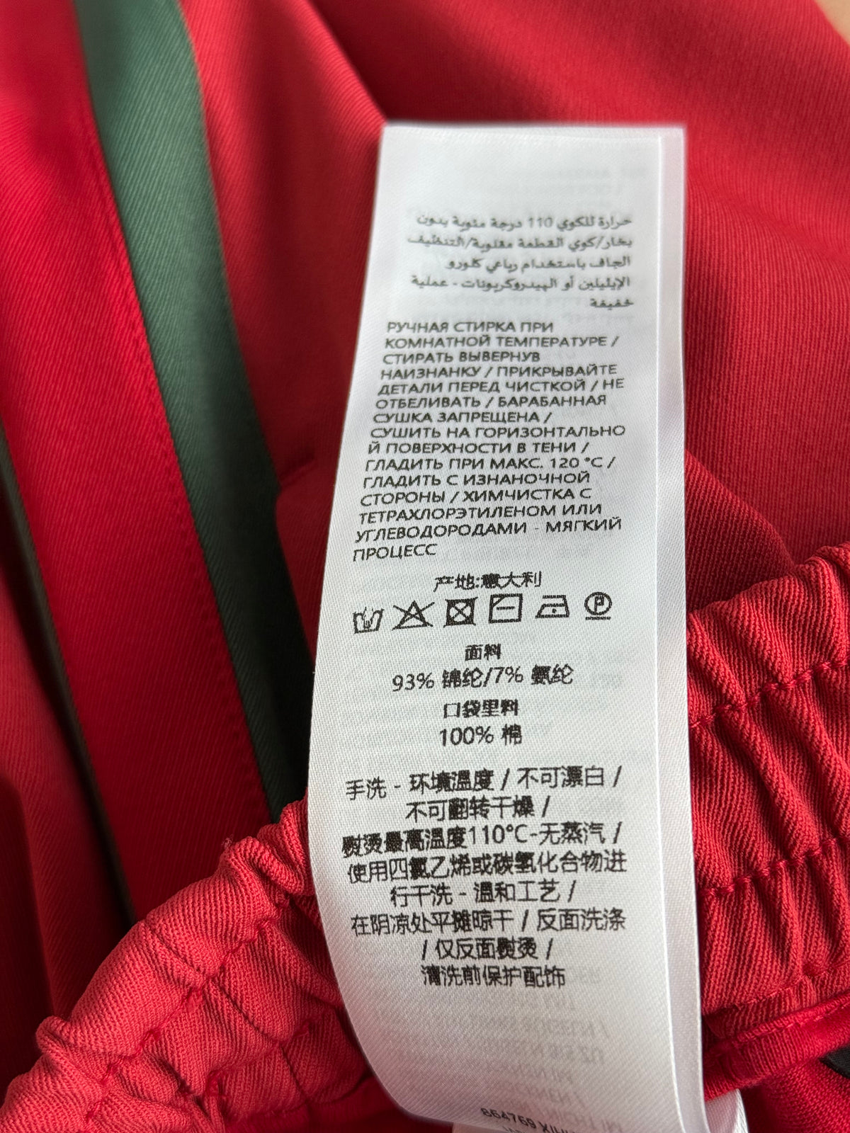 Gucci Red & Green Striped Track Pants
