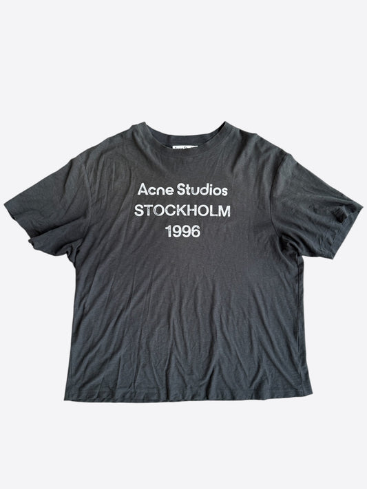 Acne Studios Black & White Stockholm 1996 Logo T-Shirt