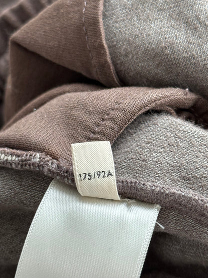 Celine Brown & White Logo Velour Trackpants