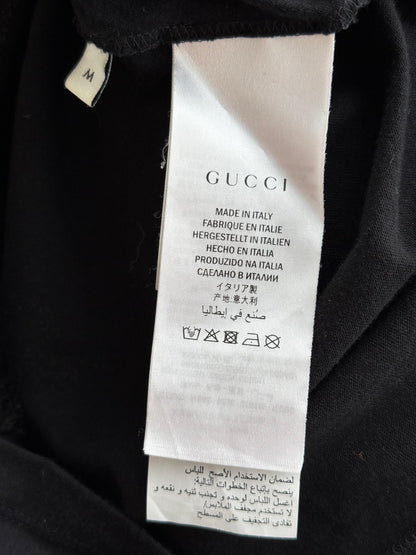 Gucci Black & Red Metal Logo T-Shirt