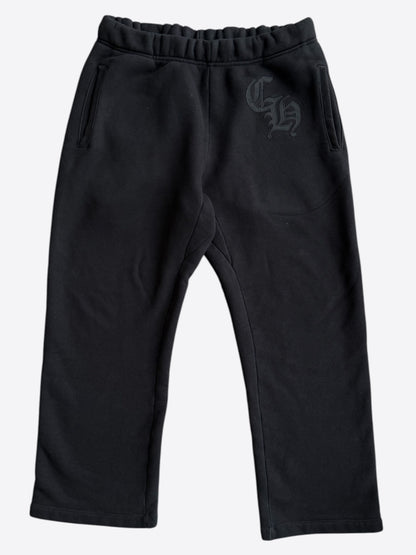 Chrome Hearts Black CH Logo Embroidered Sweatpants