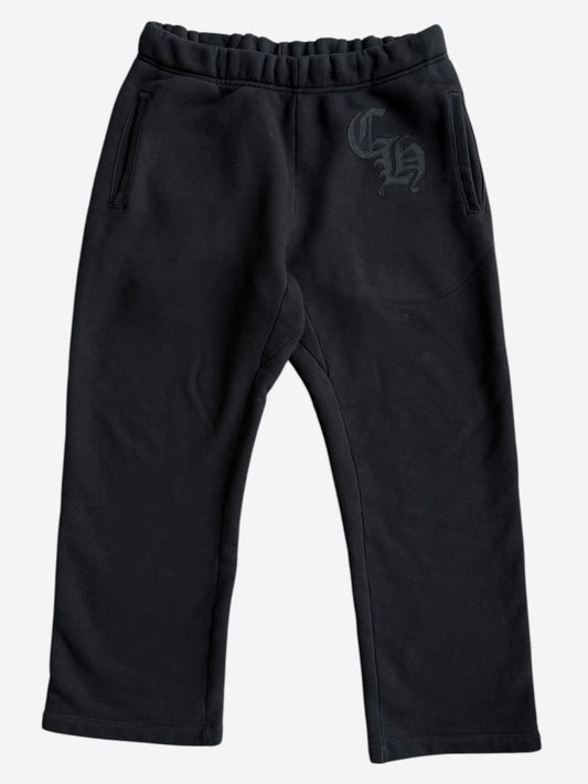 Chrome Hearts Black CH Logo Embroidered Sweatpants