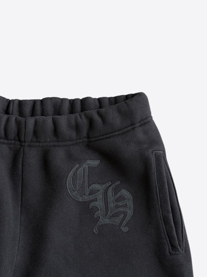 Chrome Hearts Black CH Logo Embroidered Sweatpants