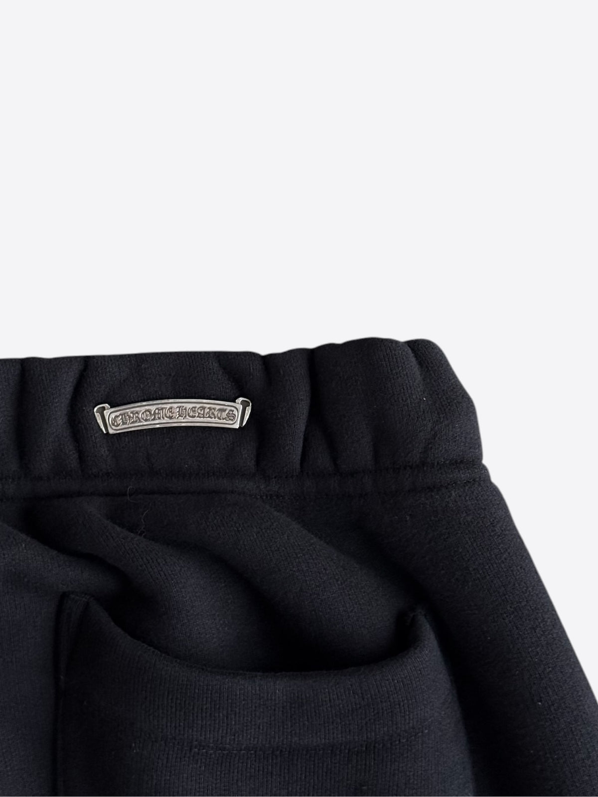 Chrome Hearts Black CH Logo Embroidered Sweatpants