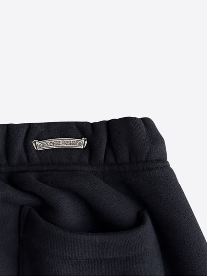 Chrome Hearts Black CH Logo Embroidered Sweatpants