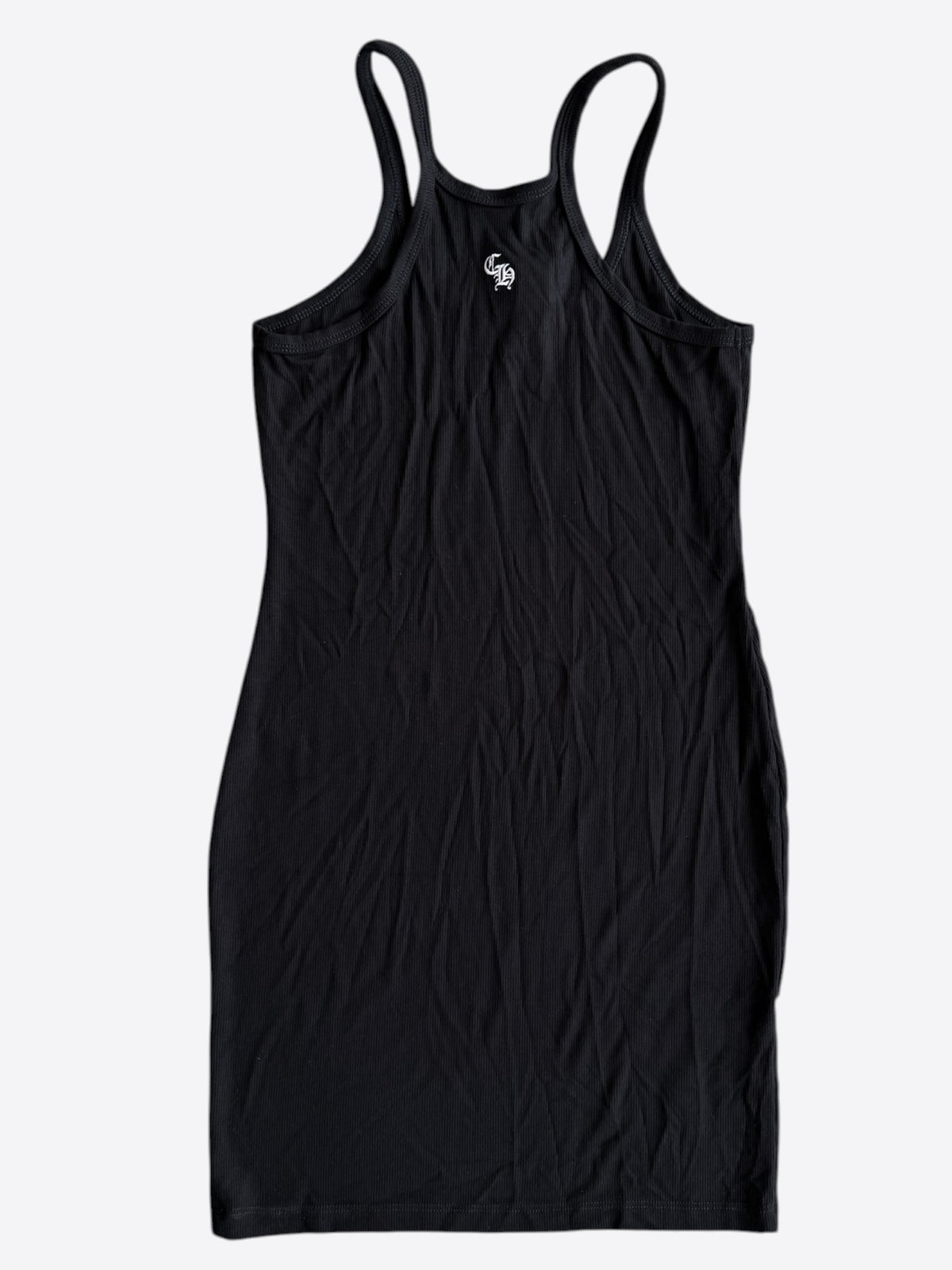 Chrome Hearts Black & White Embroidered Cross Logo Women's Tank Dress