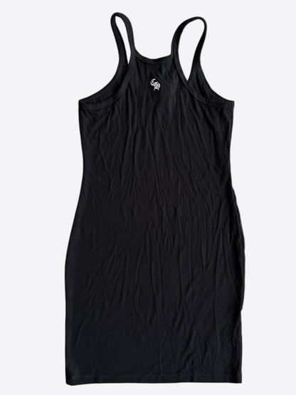 Chrome Hearts Black & White Embroidered Cross Logo Women's Tank Dress
