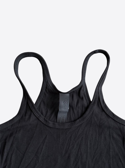 Chrome Hearts Black & White Embroidered Cross Logo Women's Tank Dress