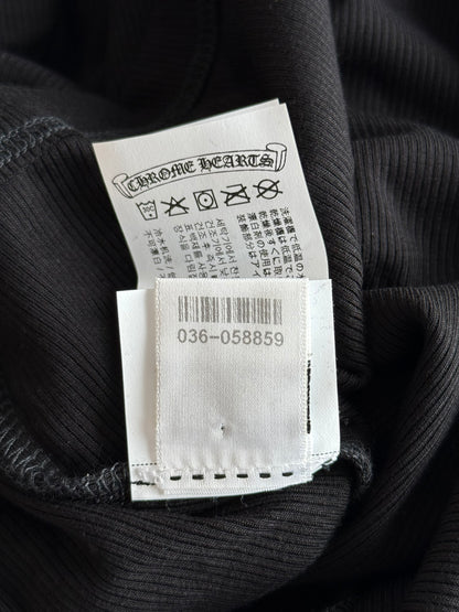 Chrome Hearts Black & White Embroidered Cross Logo Women's Tank Dress