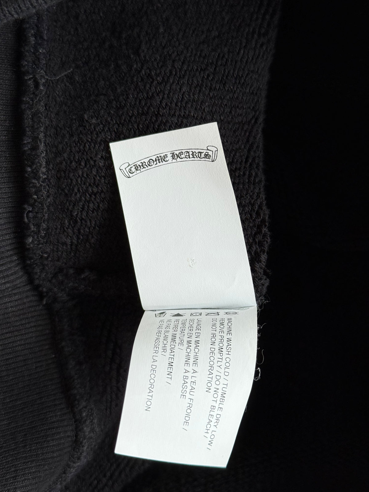 Chrome Hearts Black Triple Cross CH Logo Embroidered Sweater